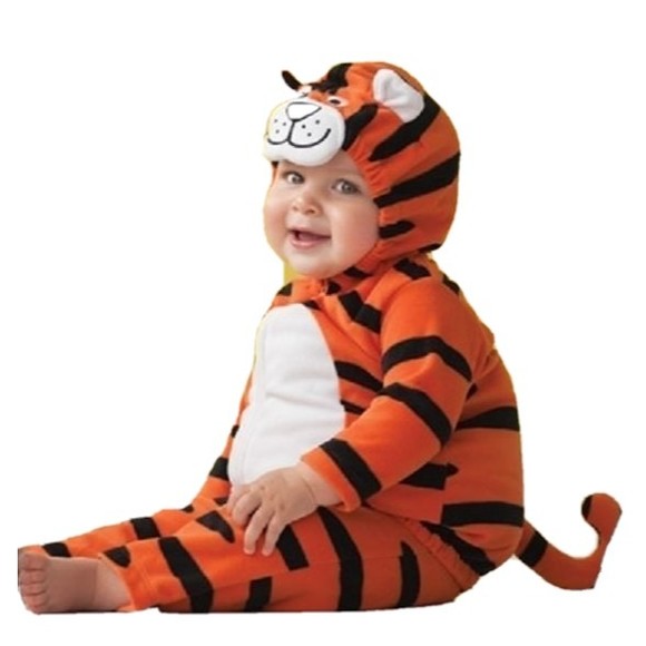 Carters 2pc Fleece Tiger King of Jungle Costume Dress up Halloween 6-9 M New - Picture 5 of 5